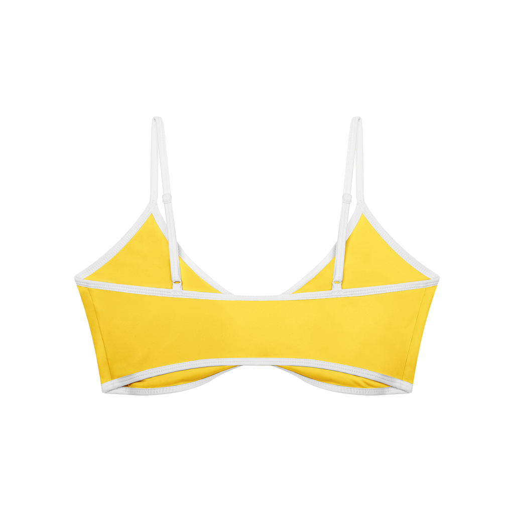 Block Ruched V-Neck Sports Bra - Airamak