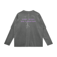 Reaction Faux-Layered Long Sleeve