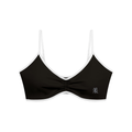Block Ruched V-Neck Sports Bra - Airamak