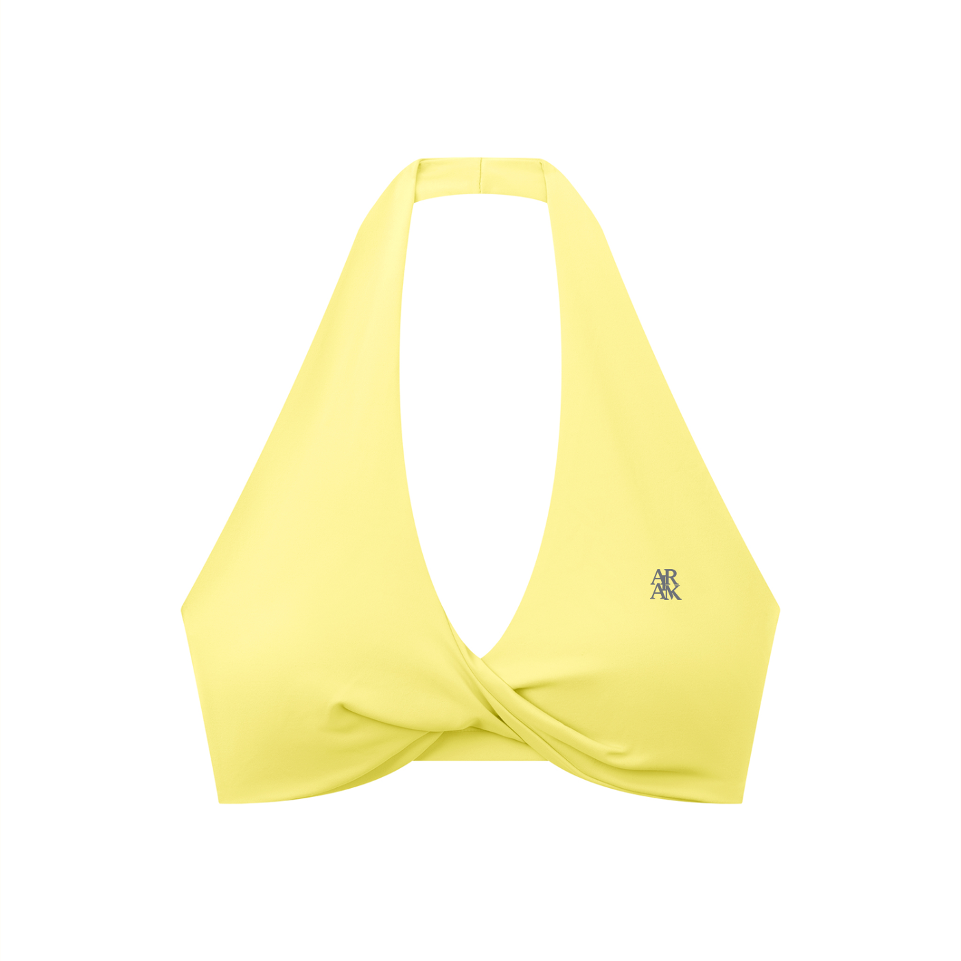 Pleated Halter Sports Bra - Airamak