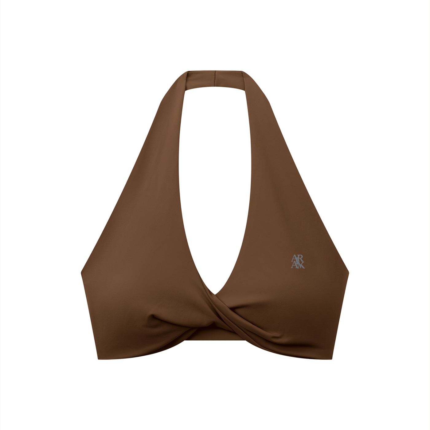 Pleated Halter Sports Bra - Airamak
