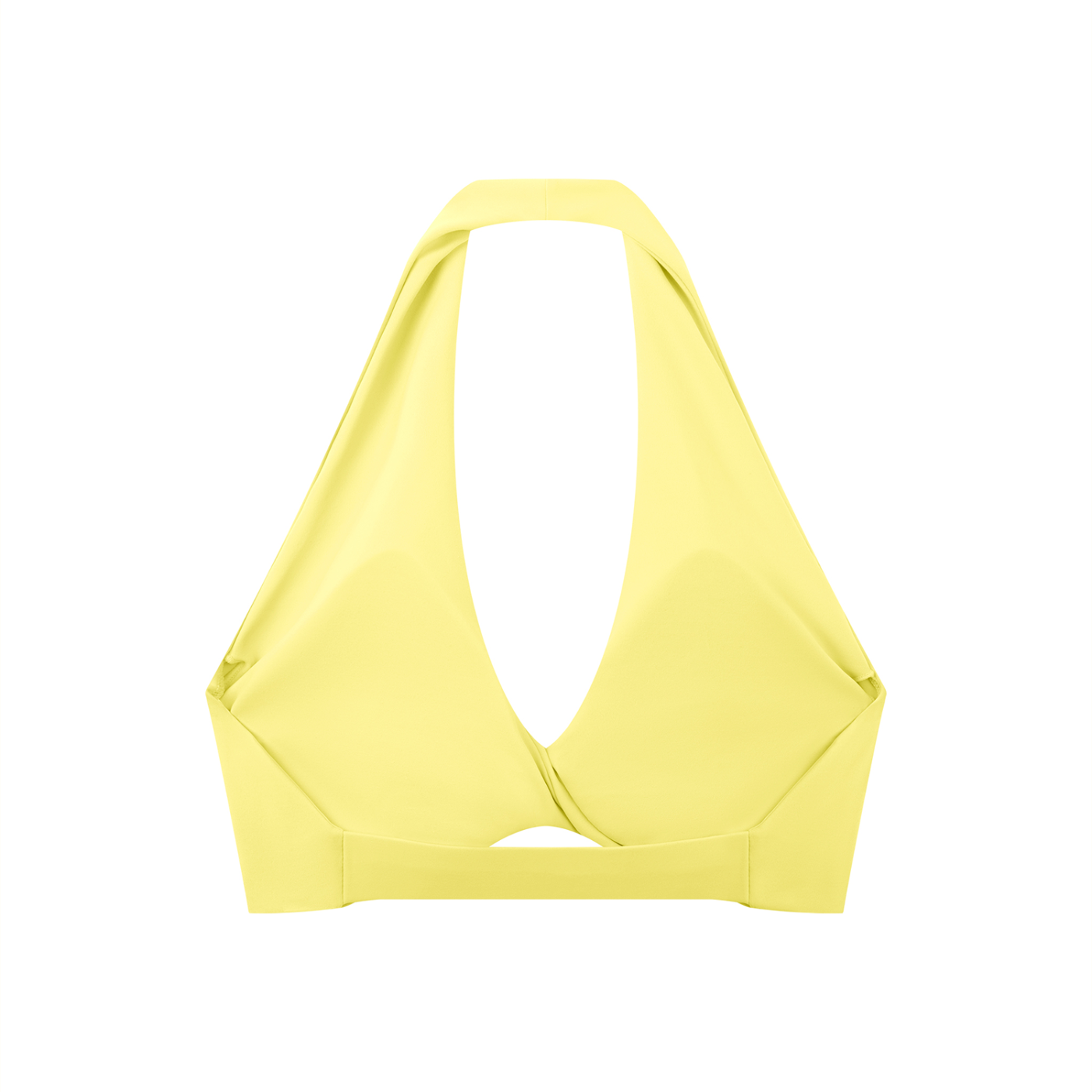 Pleated Halter Sports Bra - Airamak