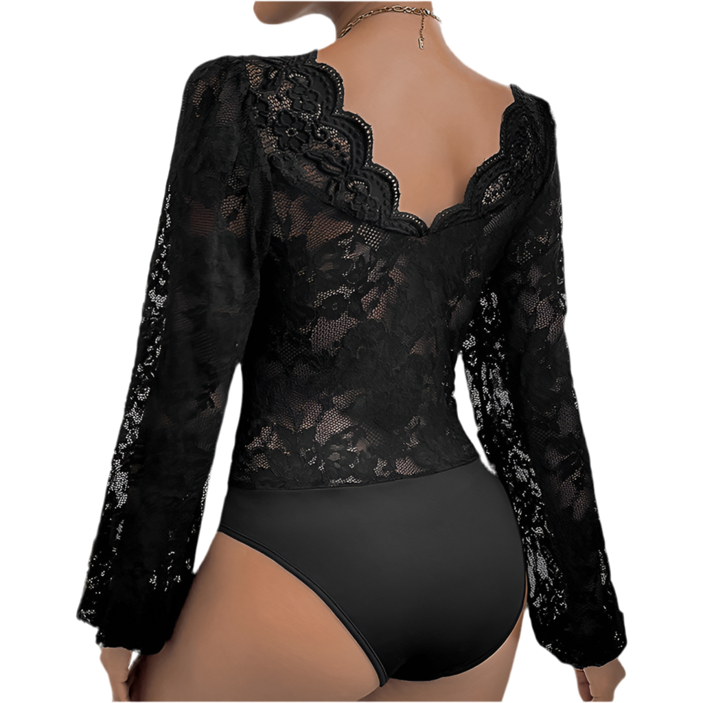 Plunge Long Sleeve Bodysuit