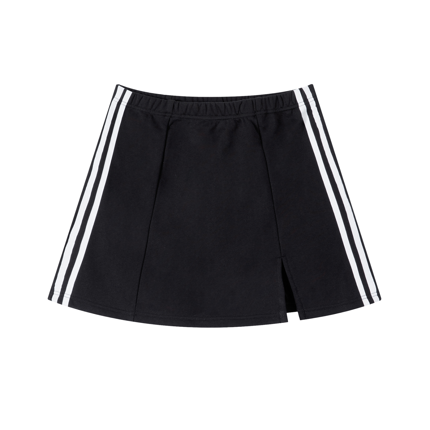 Contrast Side Stripe Slit Skirt - Airamak