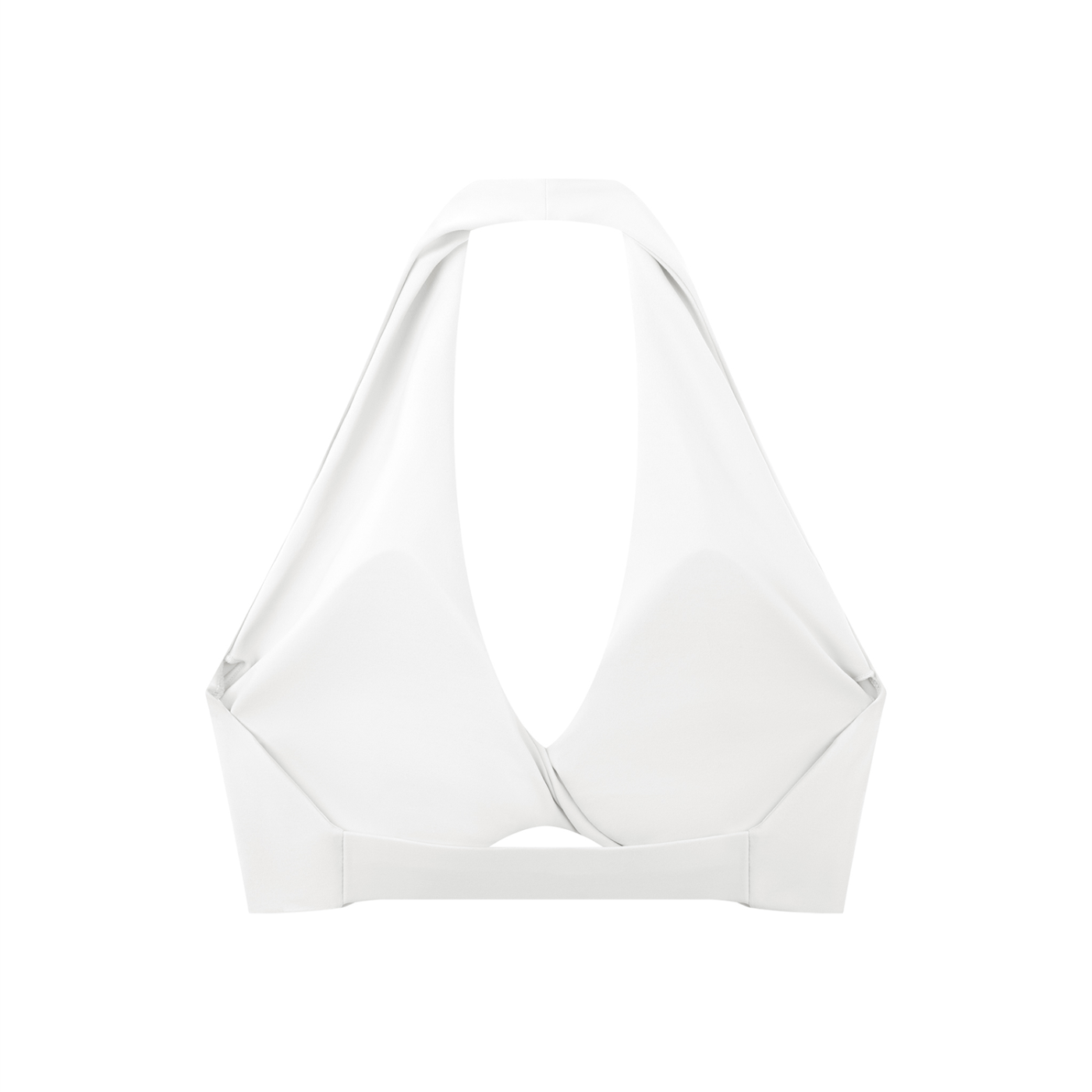 Pleated Halter Sports Bra - Airamak