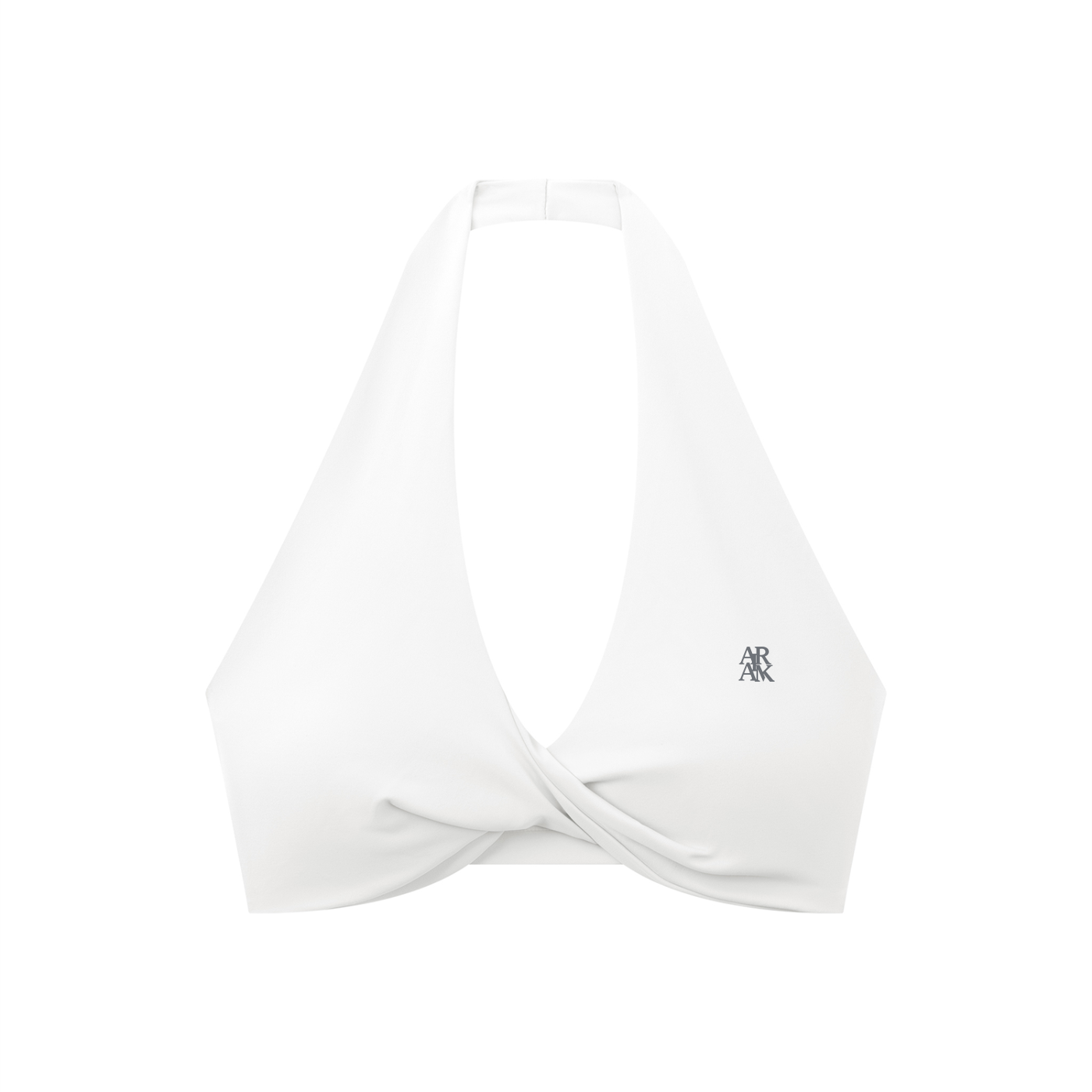 Pleated Halter Sports Bra - Airamak