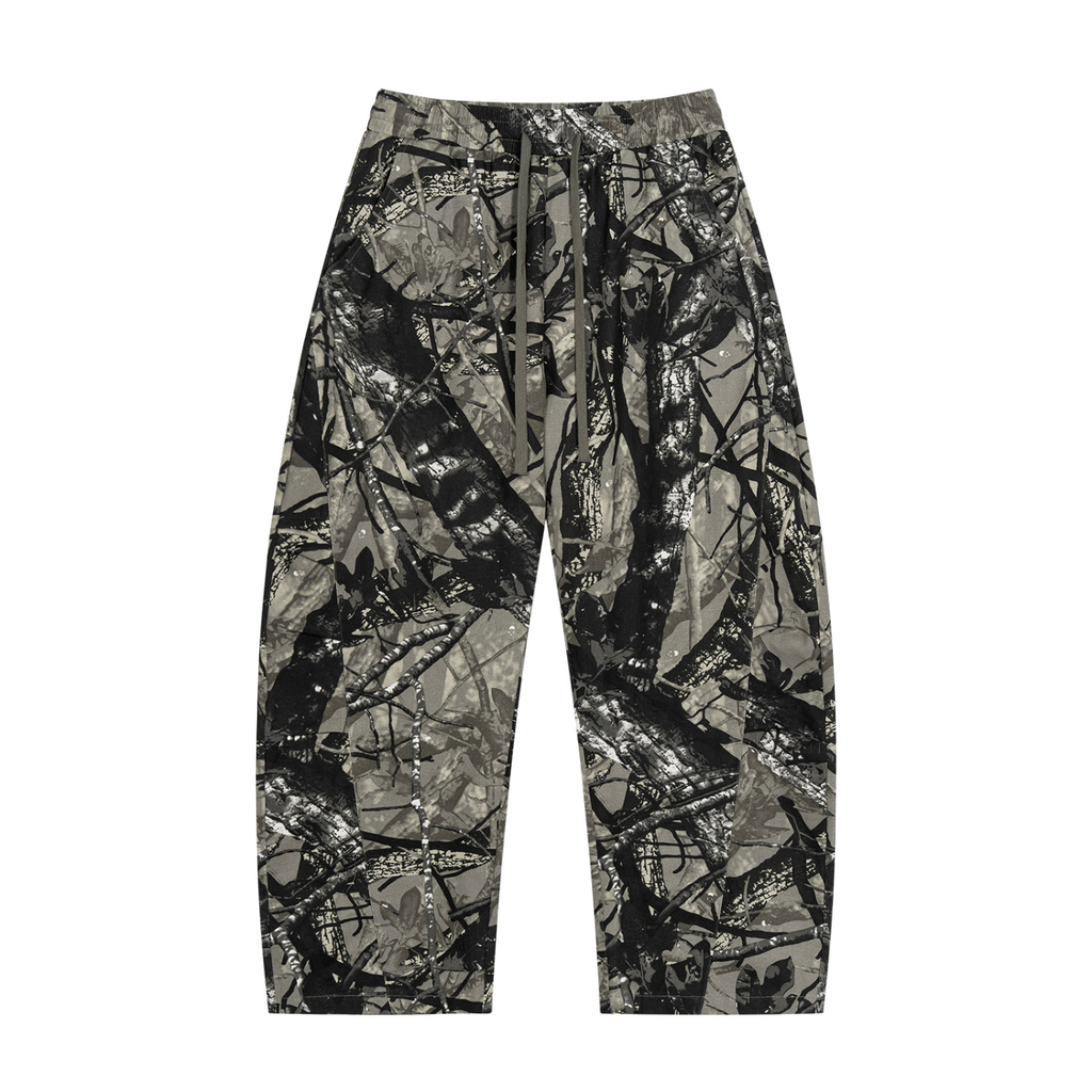 Unisex Tree Camo Barrel Leg Pants