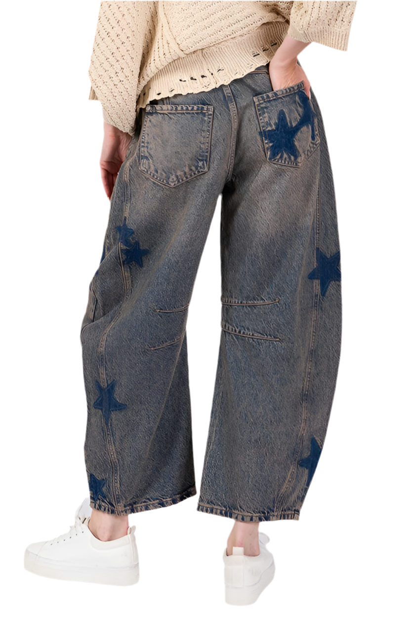 Wide Leg Jeans with Pockets