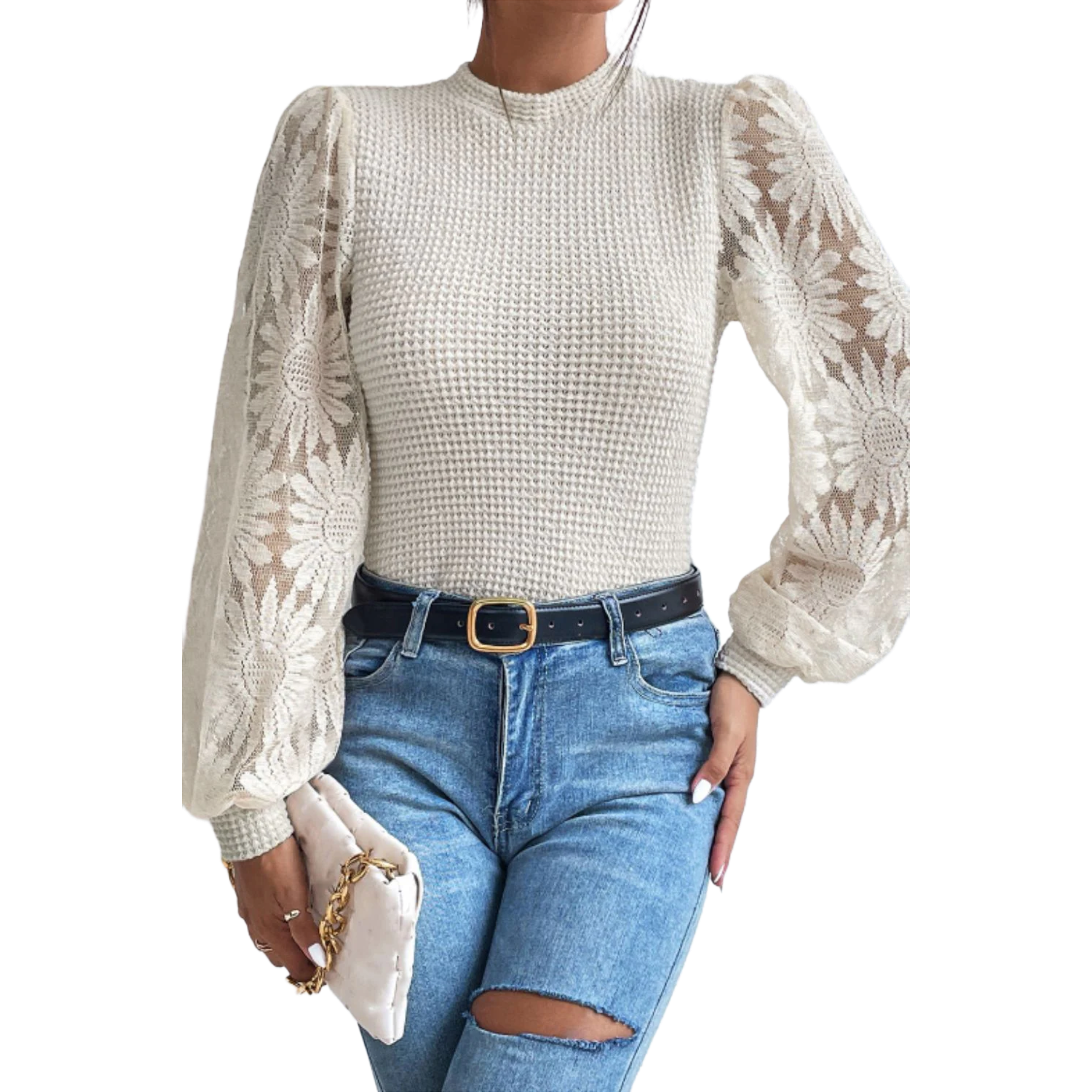 Lace Long Sleeve Top