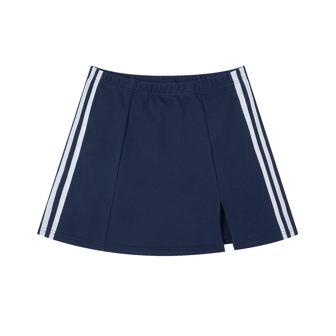 Contrast Side Stripe Slit Skirt - Airamak