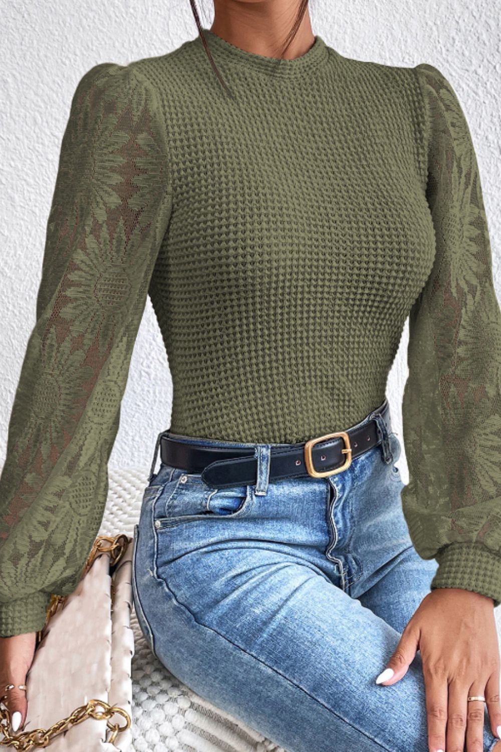 Lace Long Sleeve Top