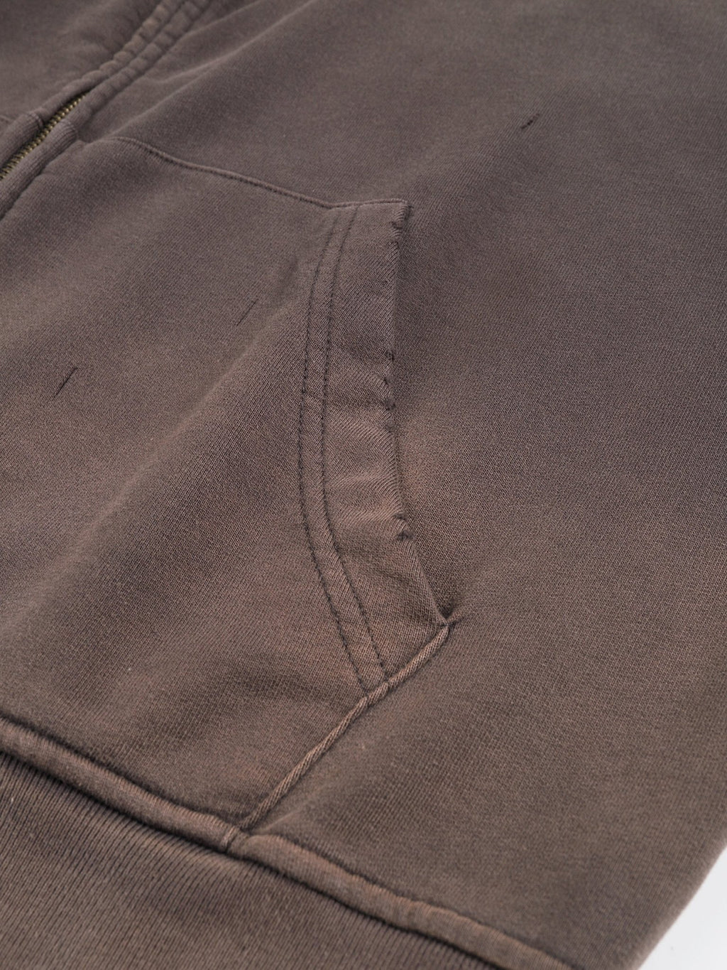 Ash Clay Cropped Zip Hoodie - Airamak