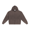 Ash Clay Cropped Zip Hoodie - Airamak