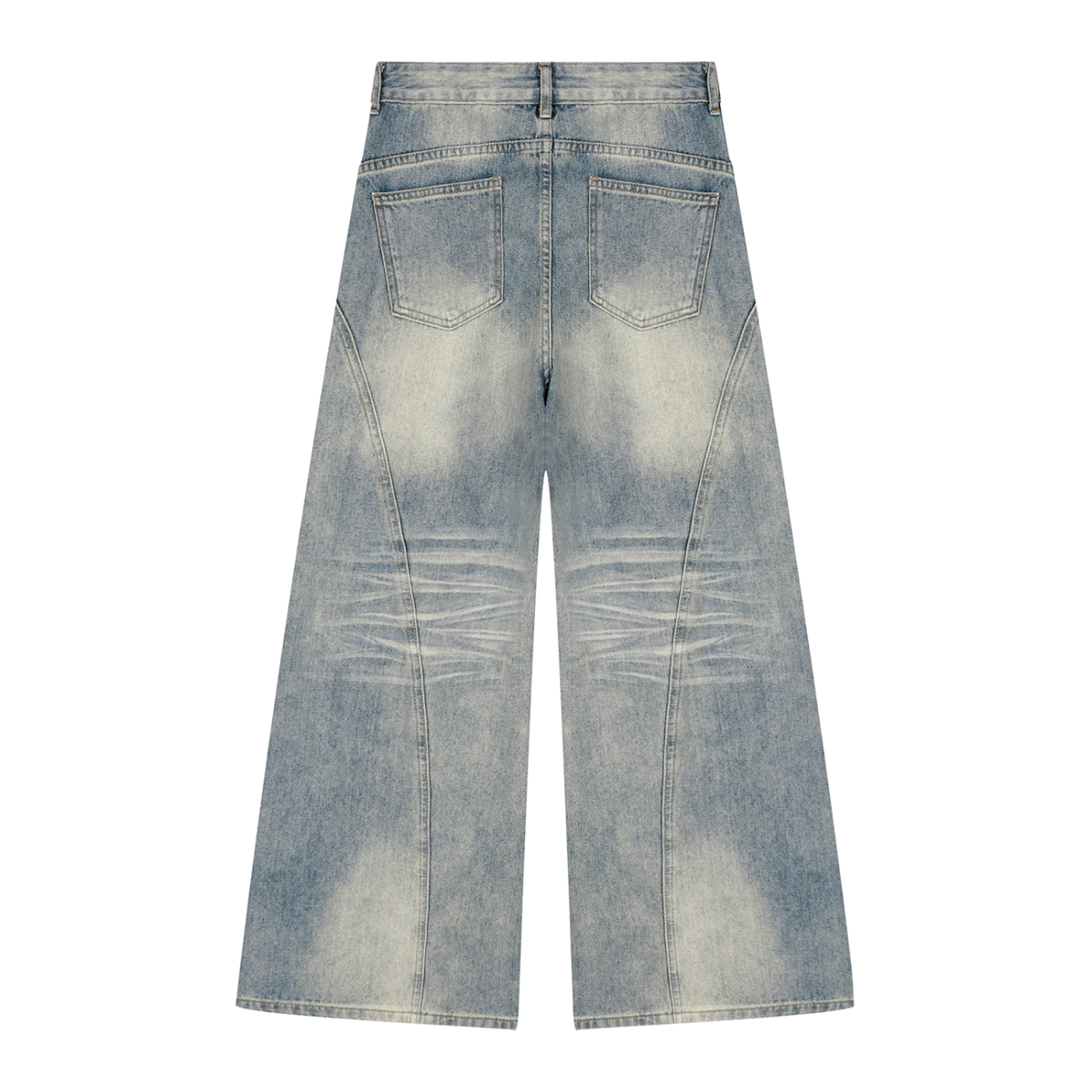 Women’s Vintage Wash Wide Leg Denim Jeans