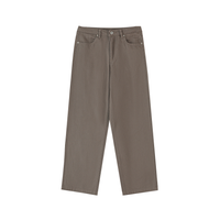 Taupe Stone Denim Straight Cut