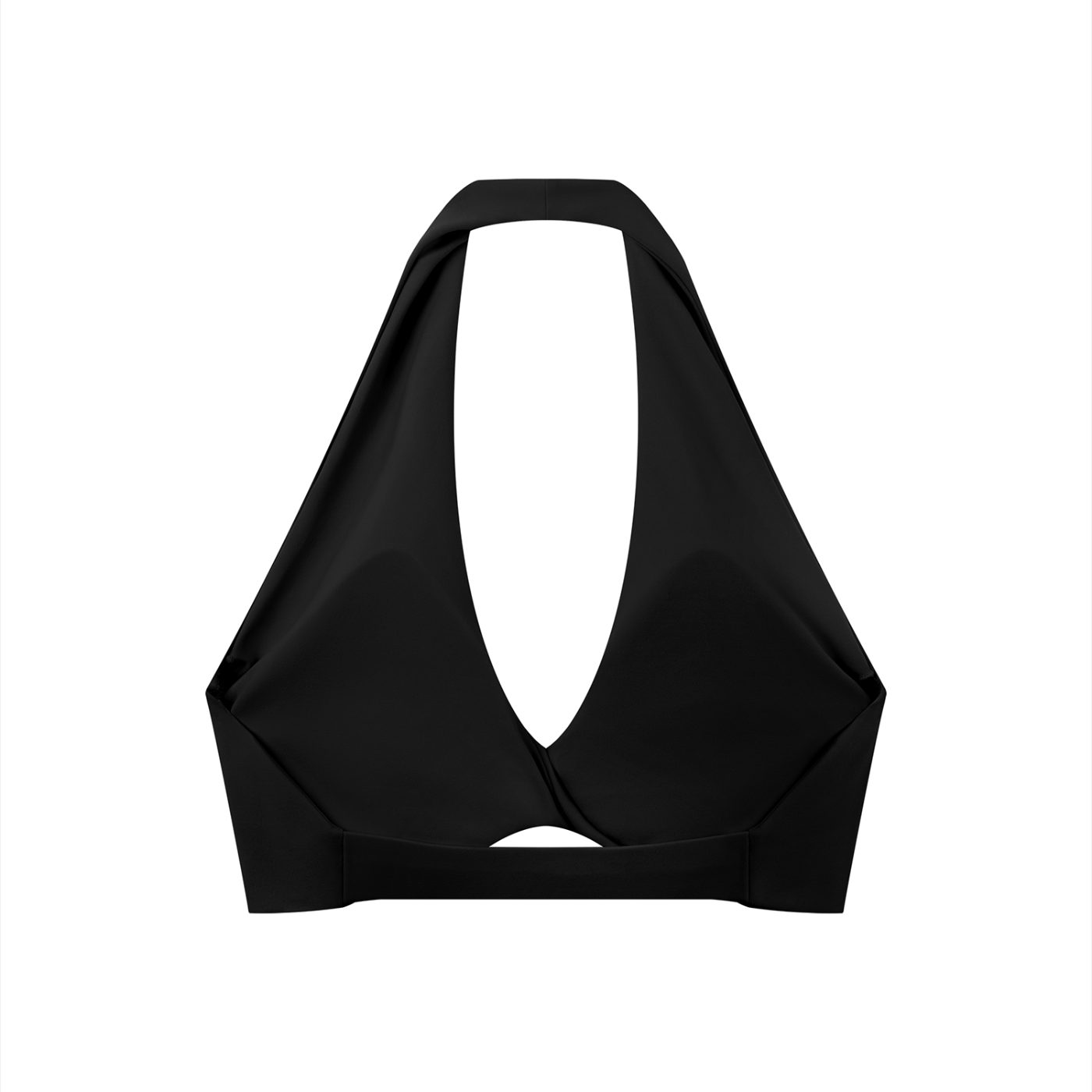 Pleated Halter Sports Bra - Airamak