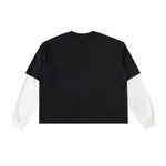 Layered Noir Tee (Black/White Contrast)
