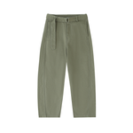 Olive Grove Pleated Trousers