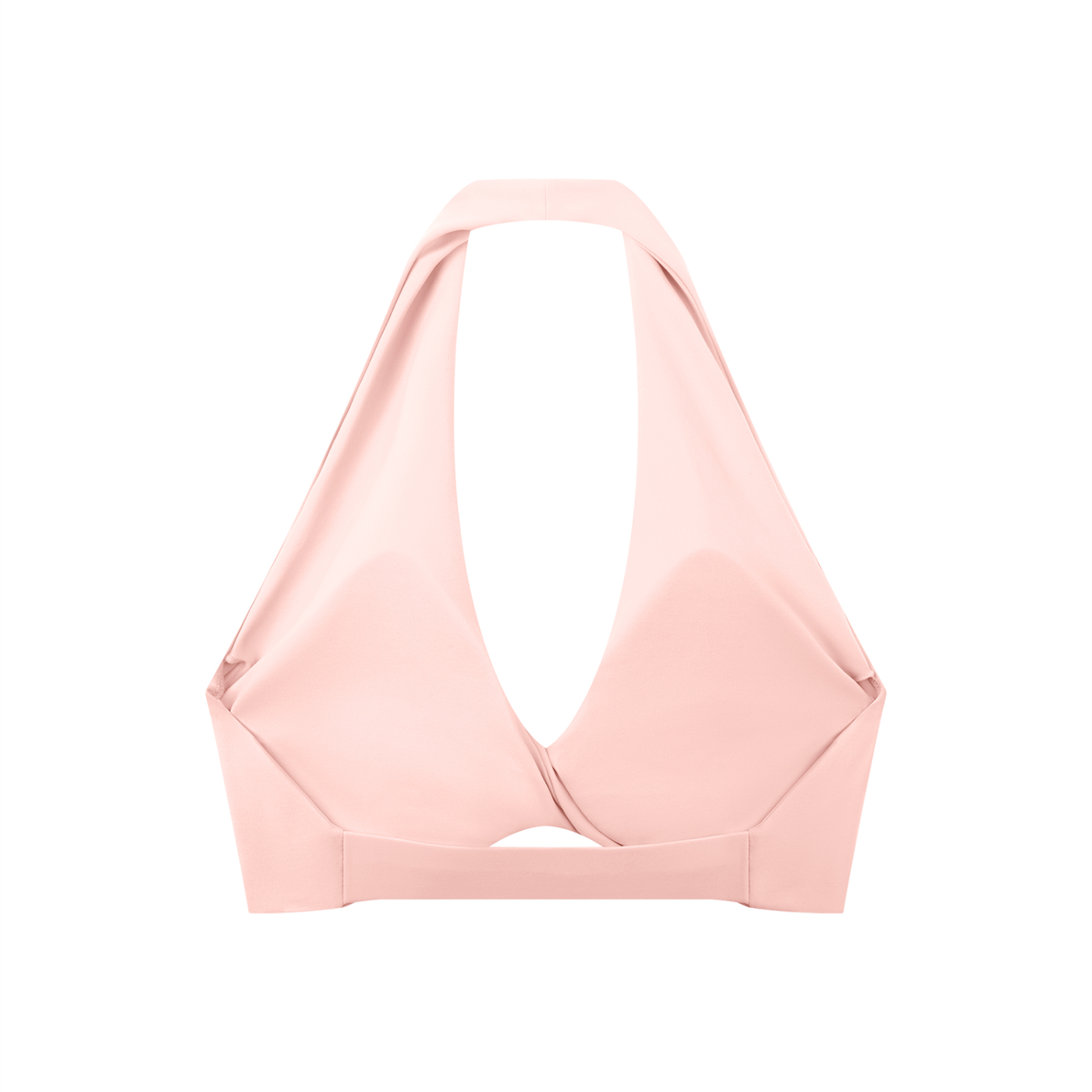Pleated Halter Sports Bra - Airamak