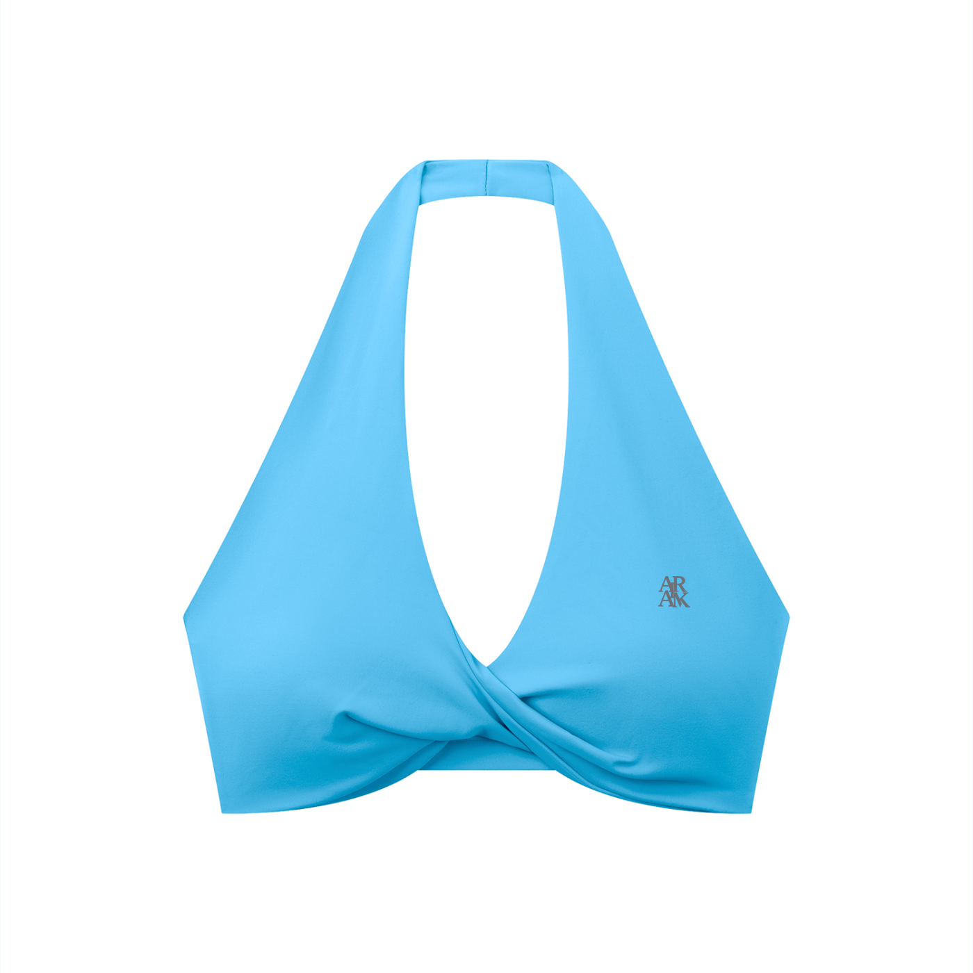 Pleated Halter Sports Bra - Airamak