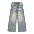Women’s Vintage Wash Wide Leg Denim Jeans