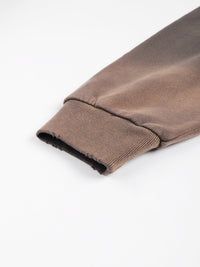 Ash Clay Cropped Zip Hoodie