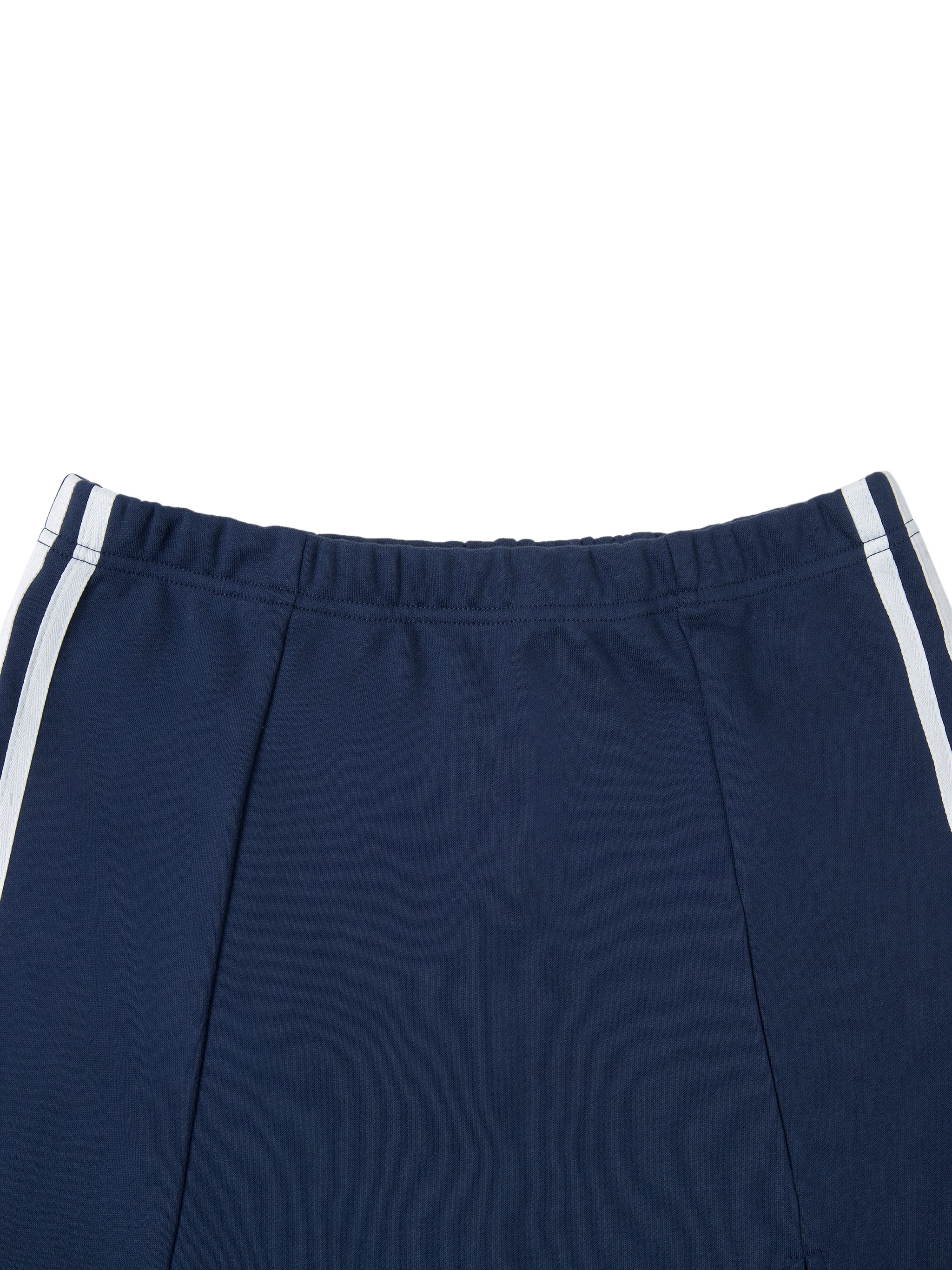 Contrast Side Stripe Slit Skirt - Airamak