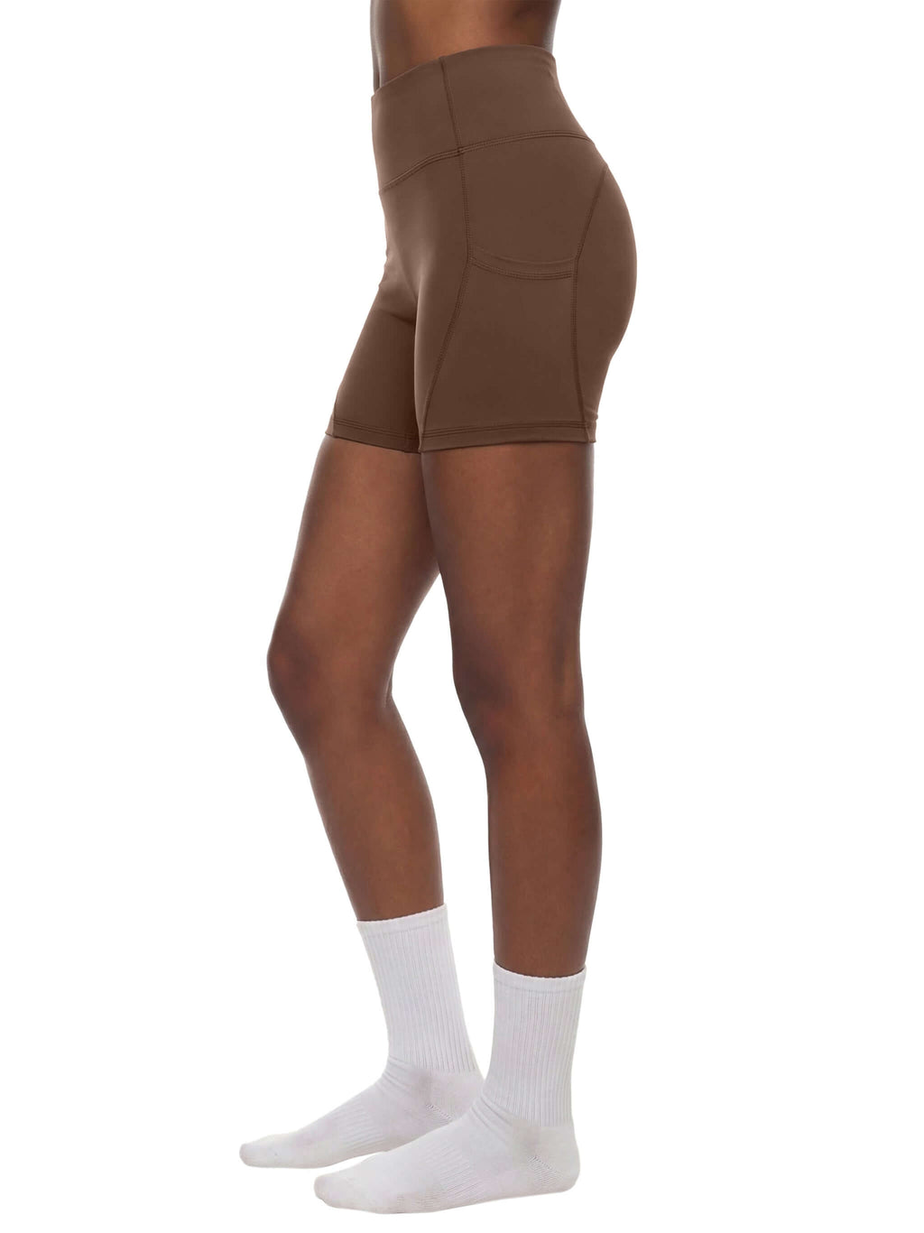 Women's High-Waisted Pocket Biker Shorts