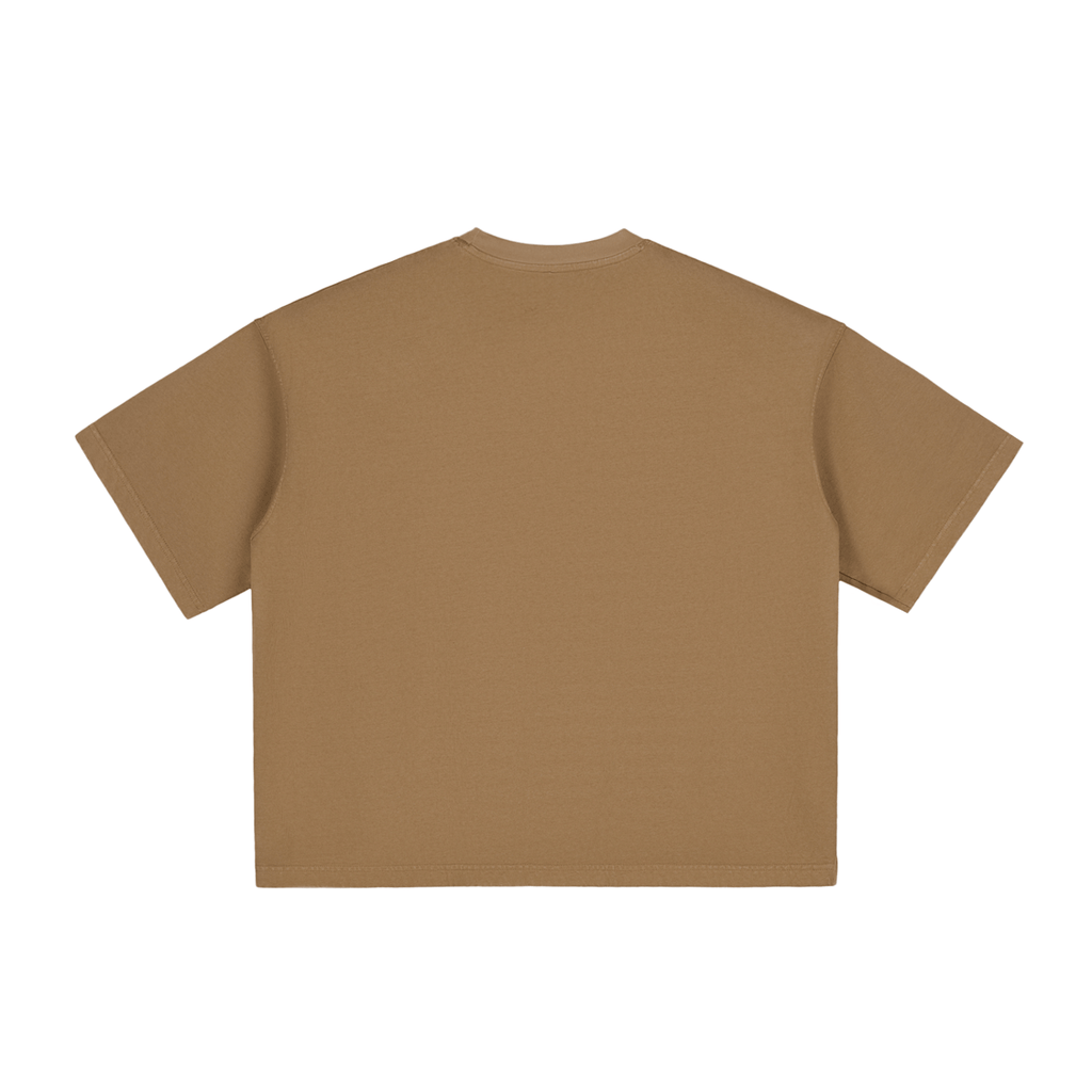 Khaki Boxy Tee - Airamak