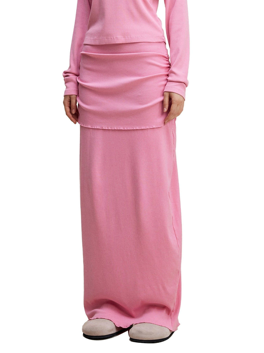 Sculpt Ribbed Maxi Skirt - Airamak