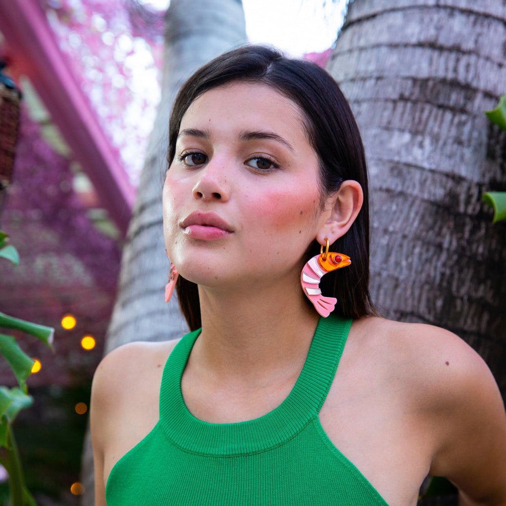 Shrimp Low Country Glam Hoops